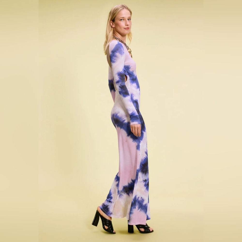 Rabanne Tie Dye Robe Gown Size 40 US 6 MSRP $1150